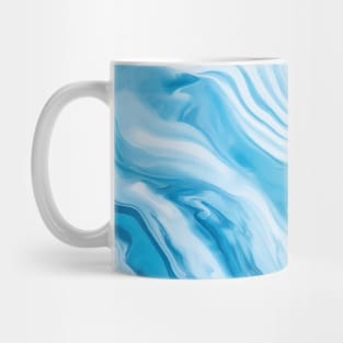 SKY BLUE LIQUID MARBLE DESIGN, IPHONE CASE, MUGS, AND MORE Mug